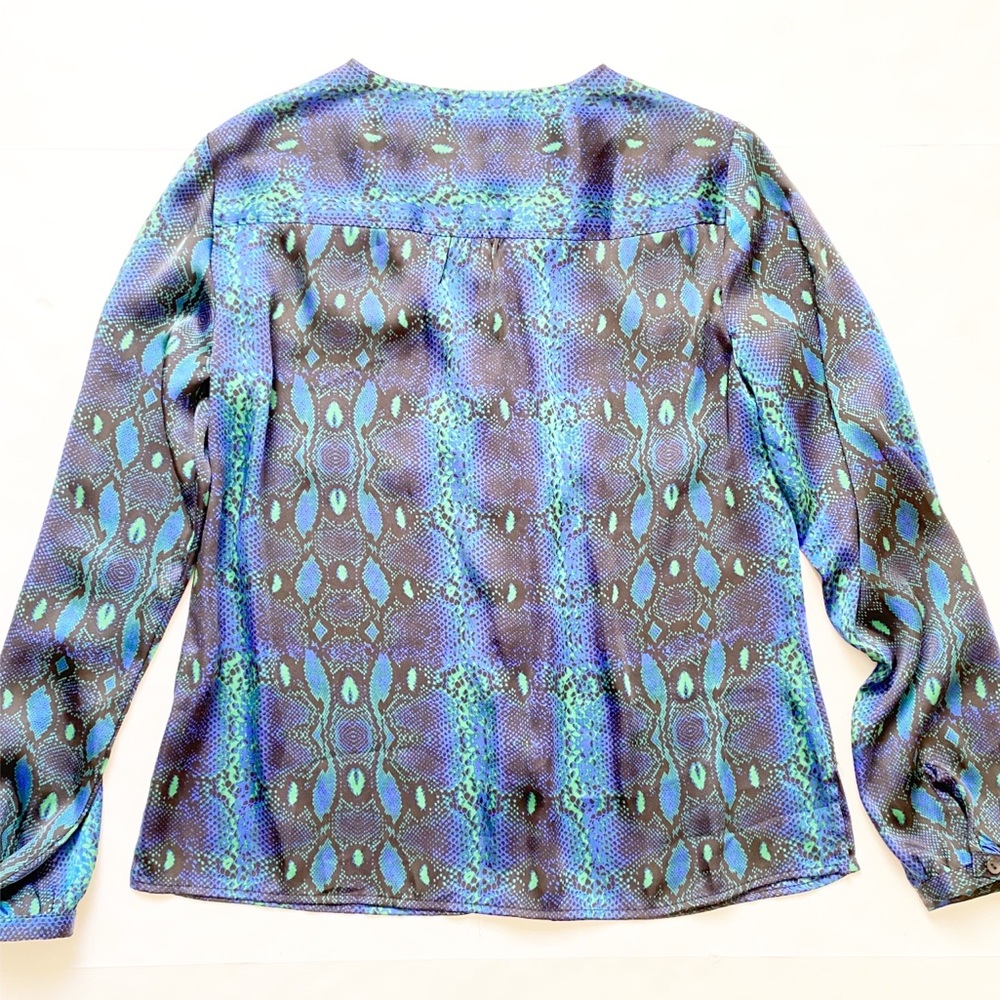 Liz Claiborne | Python Button Front Blouse - image 2